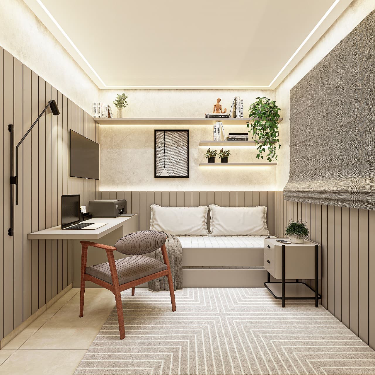 Quarto - Apto 60 a 64m²