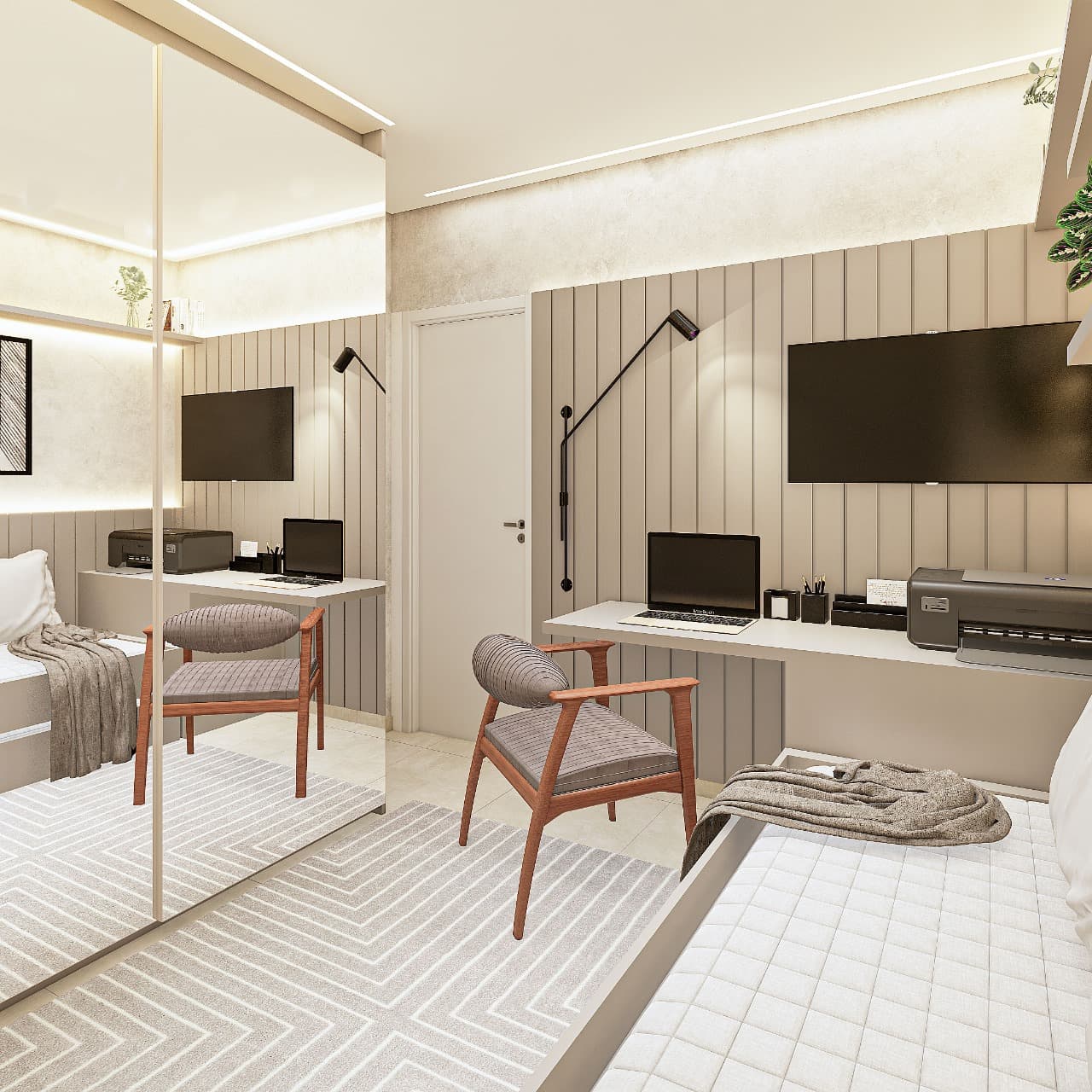 Quarto - Apto 64m²