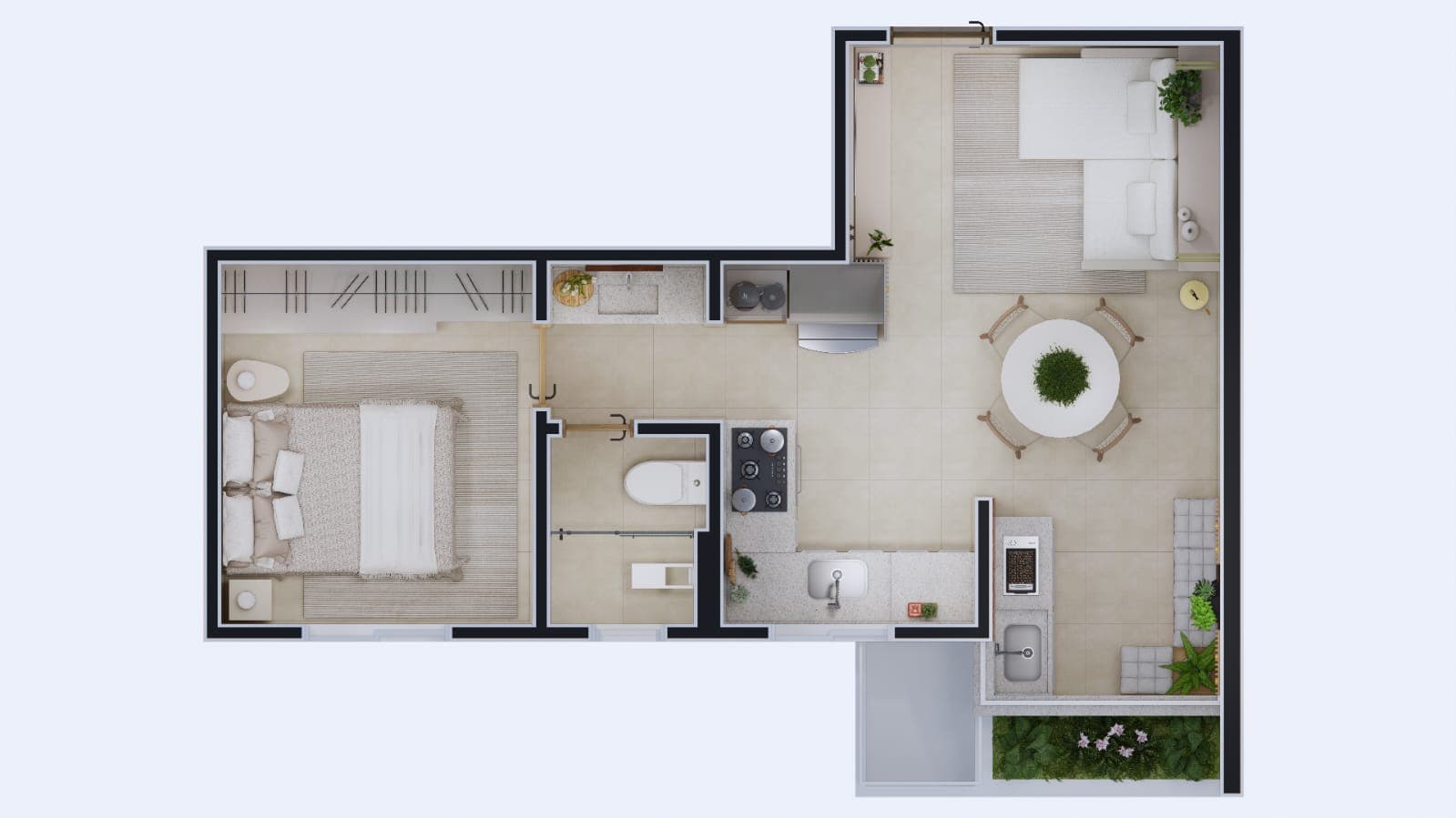 Planta Apto 1/4